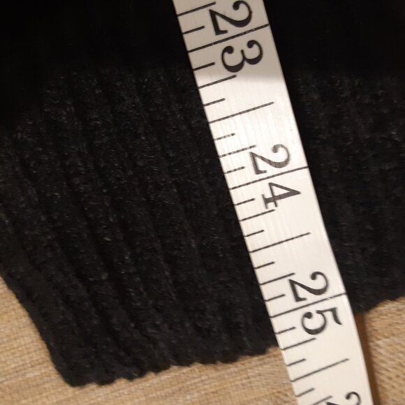 Social Collision Rainbow Icon Crop Knit Black Cardigan XL - Picture 6 of 13